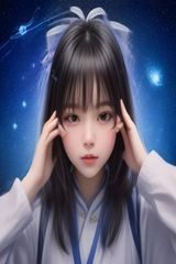 好看的电影科幻类封面，宇宙飞船穿越星云，蓝紫色视觉特效震撼